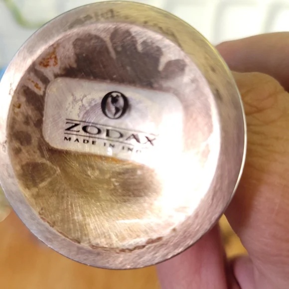 Rare Zodax Metal Aperitif Glasses - Picture 4 of 12